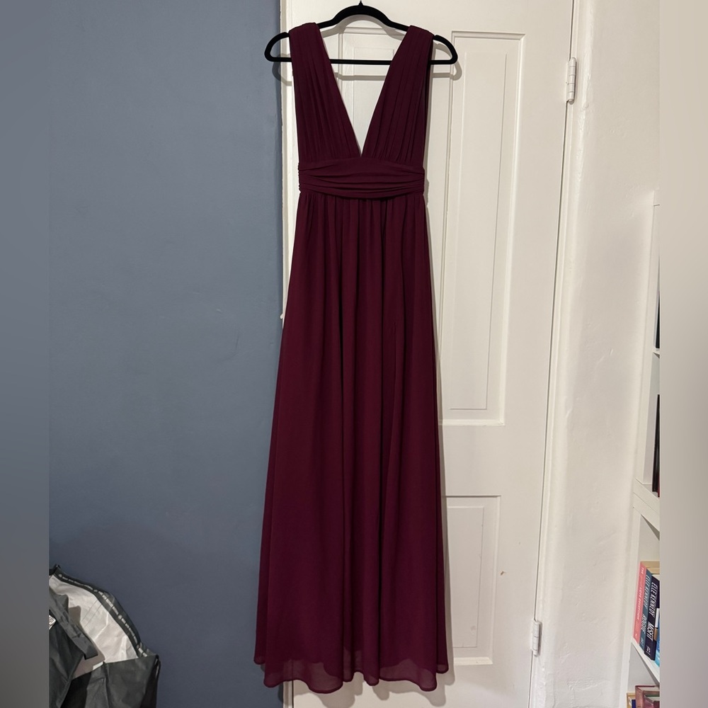 Lulu's Heavenly Hues Maxi Dress in Burgundy